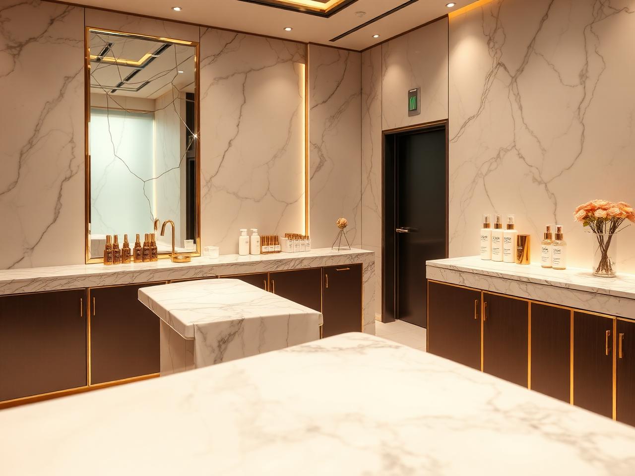 Posh Gosh interior — luxury treatment suite